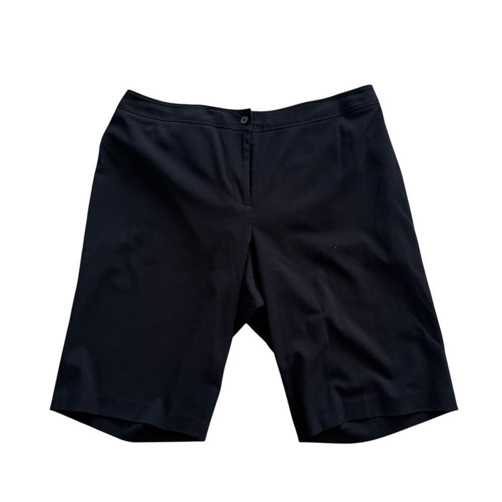 Lane Bryant Black Bermuda Shorts Tailored Stretch Plus 24